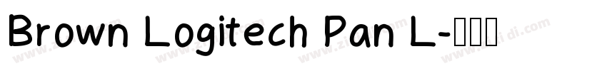 Brown Logitech Pan L字体转换